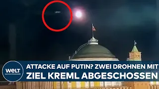 UKRAINE-KRIEG: Anschlag auf Putin? Moskau behauptet! Zwei Ukraine-Drohnen mit Ziel Kreml zerstört