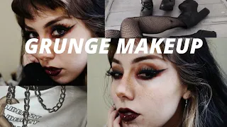 grunge goth-ish edgy aesthetic makeup