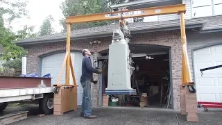 How to lift heavy equipment. Как поднять тяжёлый станок