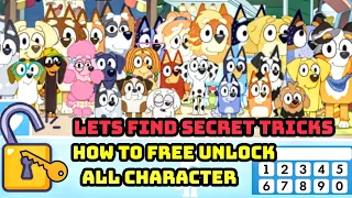 Bluey The Videogame Lets Find Secret Tricks How To Free Unlock All Character Bluey Lets Play