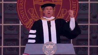 Will Ferrell USC Speech Funniest bits. Sings star trek theme.