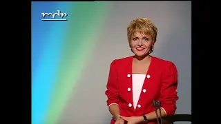 Eine Ansage von Annette Richter Judt im MDR-Fernsehen (vermutlich 1992)