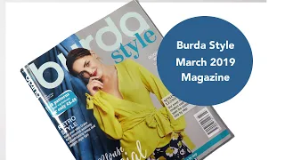 SEWING MAGAZINE REVIEW |  Burda Style - March 2019