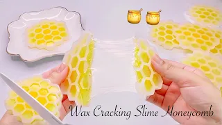 【ASMR】🐝パキパキスライム🍯蜂の巣【音フェチ】Wax Cracking Slime Honeycomb 왁스 크래킹 슬라임 벌집