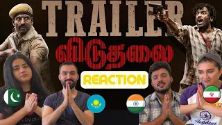 Viduthalai Part 1 TRAILER REACTION | Ilaiyaraaja | Soori | Vijay Sethupathi | 4 idiots react