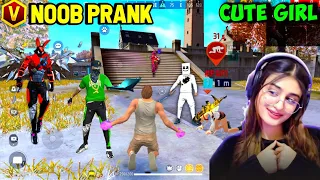 Noob Prank On Random Angry Girl 😤 DJ ADAM ने लिया Revange - Cs Ranked | Garena Free Fire 🔥⚡