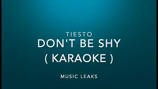 Karaoke | Don't Be Shy - Tiesto | Music Leaks