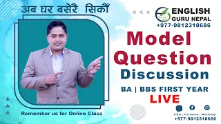 Model Questions Discussion | BA First Year| Comp. English  | English Guru Nepal | Madan Sharma