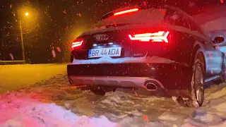 Audi A6 allroad 3.0 BiTDI (320 hp) Cold Start (-8.5°C) & Cold Sound Exhaust | 4K
