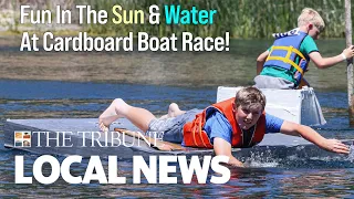 Kids Compete In A Cardboard  Boat Race! See the Winner At Atascadero Lake Fest