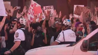 Protests across the country are seen in response to the death of George Floyd