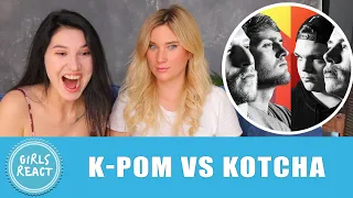 Girls React - K-PoM vs KOTCHA | Grand Beatbox TAG TEAM Battle 2018 | SEMI FINAL. Reaction