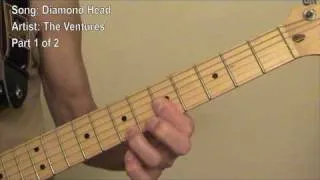 The Ventures - Diamond Head - Guitar Lesson 1/2