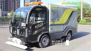 🚗💨Electric road deep maintenance vehicle makes the road look brand-new!