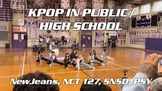 [KPOP IN PUBLIC/HIGH SCHOOL] Attention, Cherry Bomb, The Boys, GANGNAM STYLE Cover by OKAZE