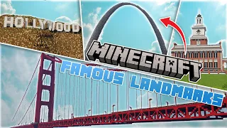 Building Famous US Landmarks in Minecraft!