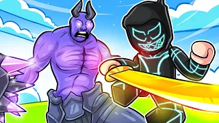 DEFEATING THE OGRE BOSS *NEW UPDATE* In Roblox Blade Ball