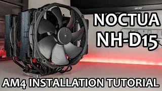 Noctua NH-D15 Chromax Black - AM4 Installation Tutorial