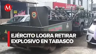 Encuentran presunta bomba en una empresa de seguridad en Tabasco