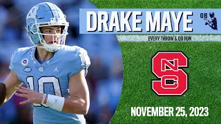 Drake Maye - Every Throw vs NC State