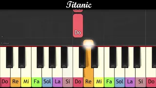 Apprendre la chanson du film "Titanic" au piano (très facile pour enfant ou débutant)