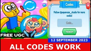 *ALL CODES WORK* [FREE UGC 🎉 ] Bubble Simulator ROBLOX | SEPTEMBER 12, 2023