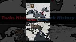 Turks History vs Greek History #shorts #turkey #greece #history #map #vs