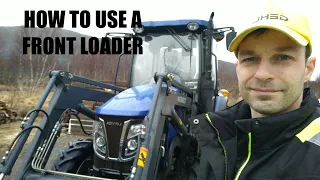 How to use a front loader on a tractor, Lovol 504 #Northernlight