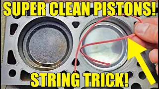 How I Cleaned My SVT Lightning Pistons & Engine Block Using WAX STRING! BONUS: Head Cleaning!