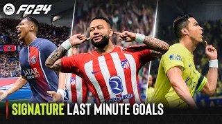 EA SPORTS FC 24 | All Signature Last Minute Goals Celebrations