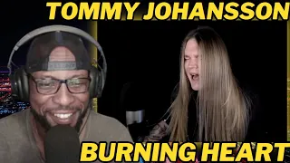 TOMMY JOHANSSON COVERS 'BURNING HEART' BY SURVIVOR | EPIC GUITAR RENDITION & VOCAL PERFORMANCE