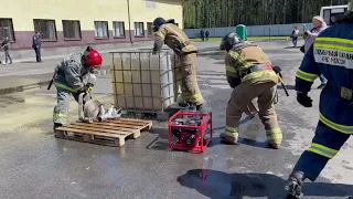 Соревнования по пожарно-спасательному спорту среди подразделений добровольной пожарной охраны ЛО