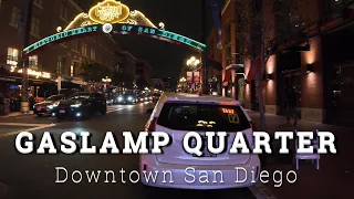 Gaslamp Quarter - Downtown San Diego, California - 4K Night Walk - Cinco de Mayo Weekend 2024