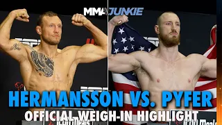 Jack Hermansson, Joe Pyfer Make Weight Easily for Their Bout on Saturday | UFC Fight Night 236