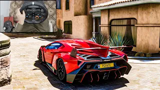 Lamborghini VENENO - Forza Horizon 5 - Logitech G29 Steering Wheel Gameplay