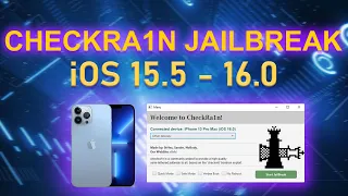 TUTORIAL - JailBreak iOS 16.0 - 15.5 Using CheckRa1n / 100% Method