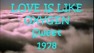 love is like oxygen (El amor es como el oxígeno) .. SWEET Subtítulos español