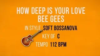 How Deep Is Your Love - Guitar Instrumental - Backing Track