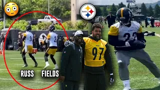 Justin Fields vs Russell Wilson QB Drills 👀 + Cam Heyward RETURNS 🔥 Steelers OTA Highlights