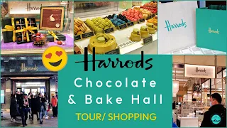 Harrods London Chocolate & Bake Hall tour |Shop inside Harrods Easter, world’s expensive lux store