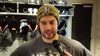 Tomas Hyka post game AnaheimDucks at Vegas Golden Knights 14 Nov 2018