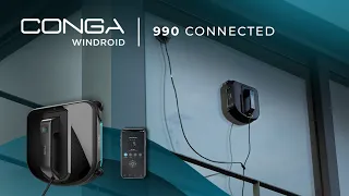 Window-cleaning robot Conga Windroid 990 Connected