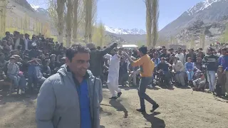 Tourists From Punjab Are Dancing In Gilgiti Traditional Dhol At Ghizer Gilgit Baltistan,