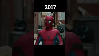 Evolution Of Spider-Man Suit Up 2002-2021 #shorts #evolution