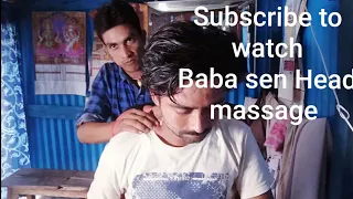 Bihari bro Head massage with neck cracking - asmr young barber