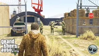 GTA 5 - Exploring AREA 51 (secret location)