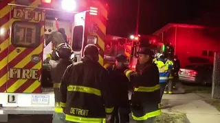 Firefighter, 2 civilians hospitalized after fire truck crashes into car