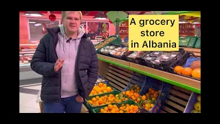 A grocery store in Albania