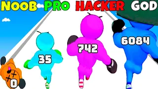 NOOB vs PRO vs HACKER vs GOD - Level Up Runner