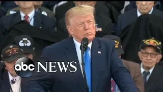 Donald Trump visits Normandy 75 years after D-Day l Watch the President's Full Address
